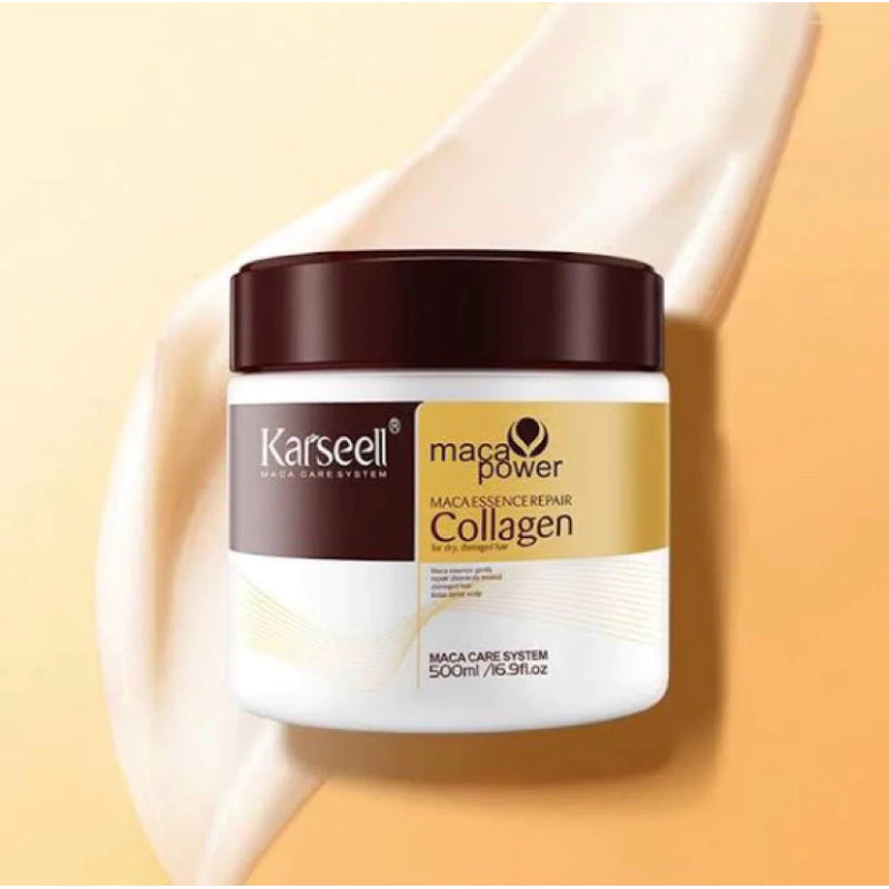 Máscara Karseell Collagen - Tratamento para cabelos secos e danificados!