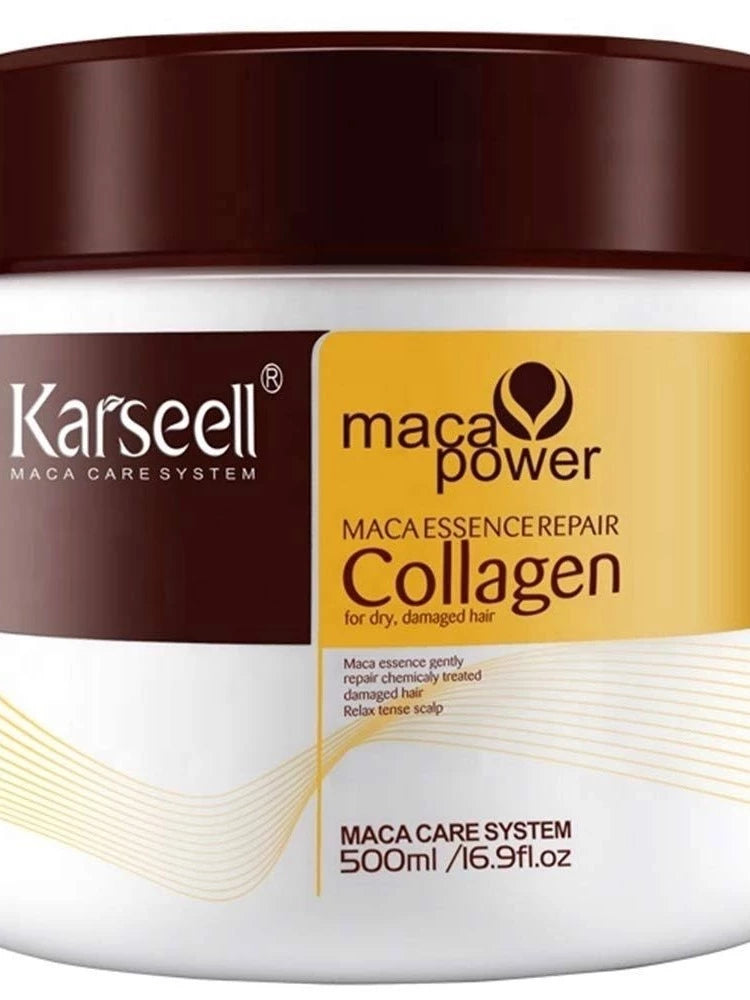 Máscara Karseell Collagen - Tratamento para cabelos secos e danificados!