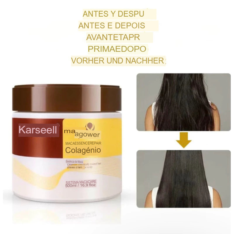 Máscara Karseell Collagen - Tratamento para cabelos secos e danificados!