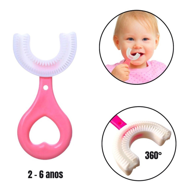 Escova de Dente Oral Infantil 360 Graus